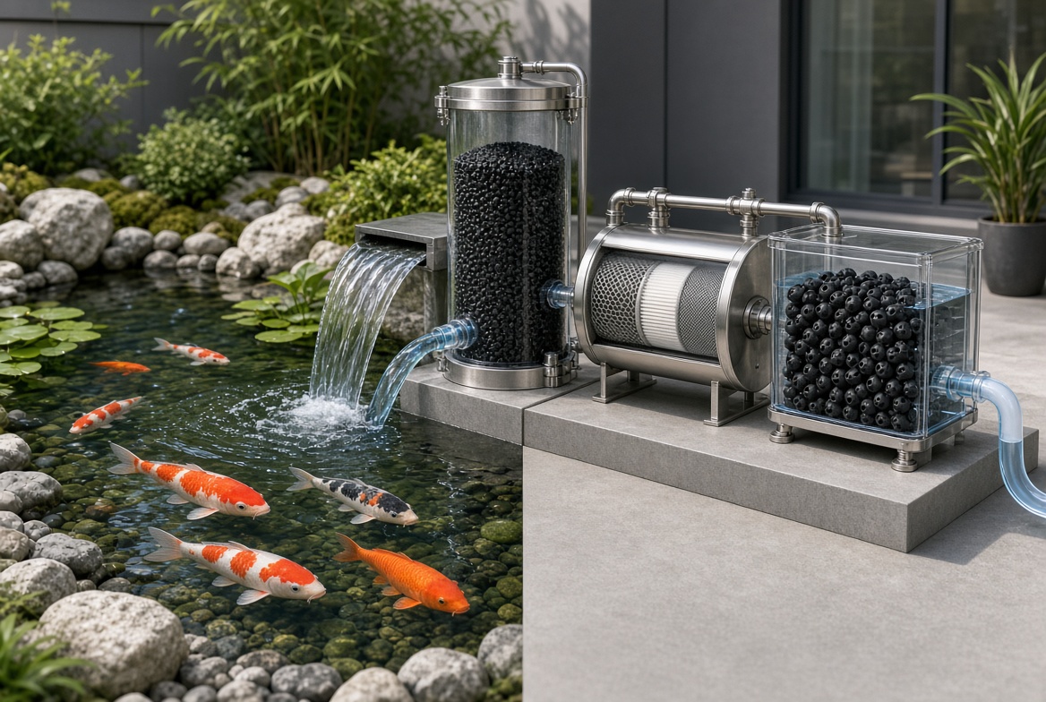 Activated Carbon Pond Filtration System Activated Carbon Pond Filtration System