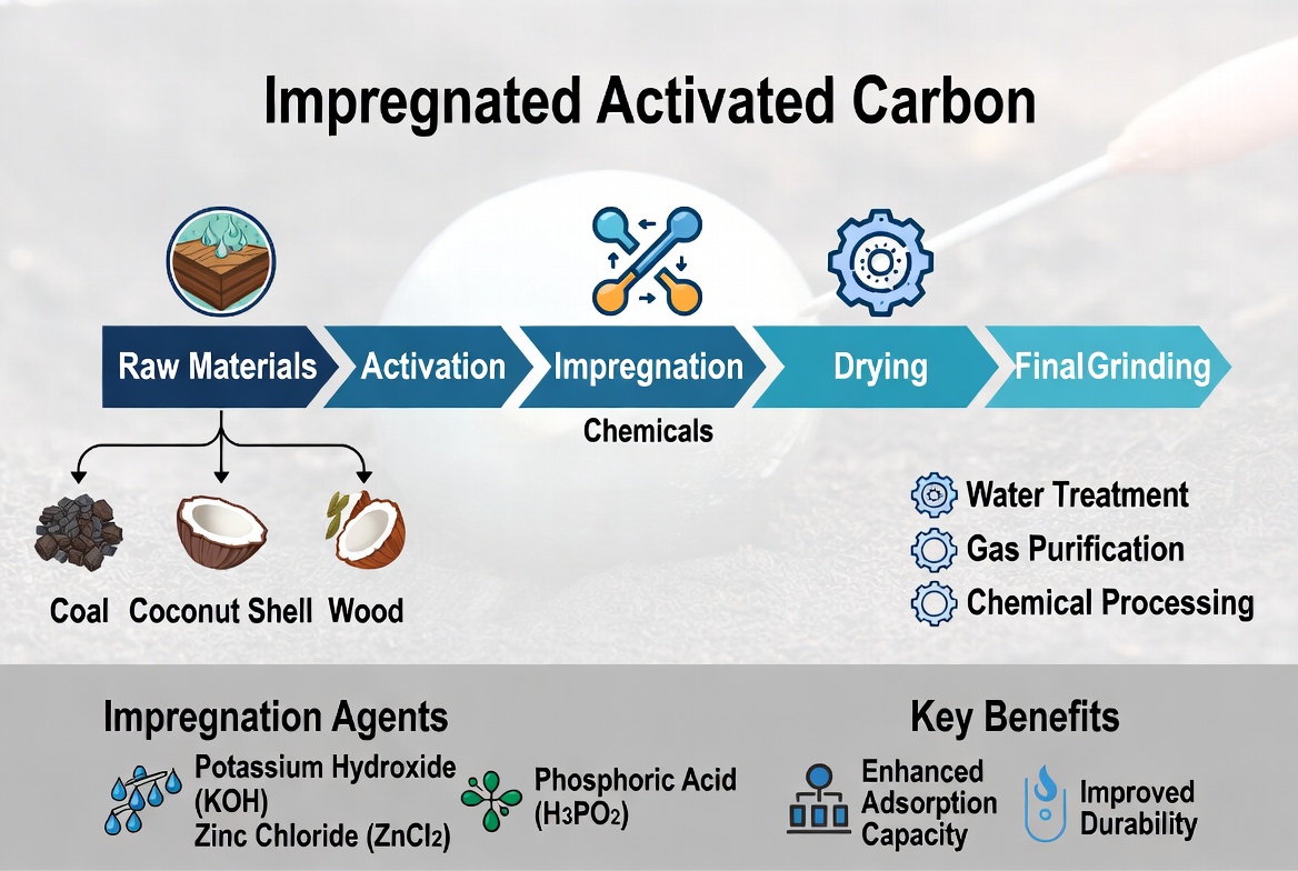 China Impregnated Activated Carbon China Impregnated Activated Carbon