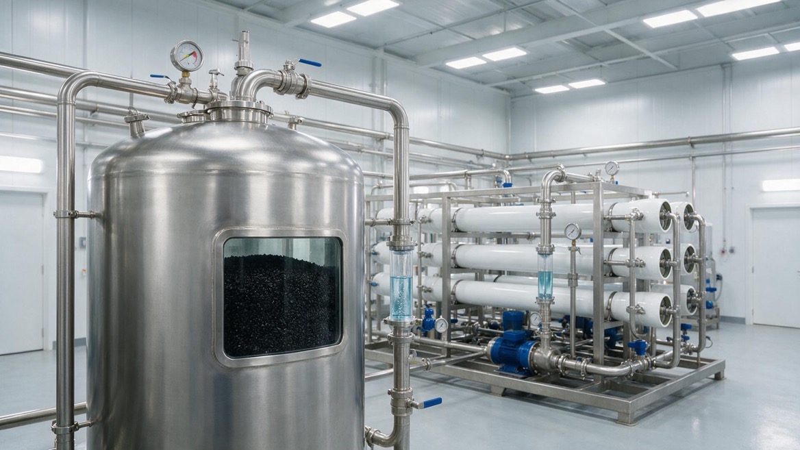 Granular Activated Carbon RO Pretreatment System Granular Activated Carbon RO Pretreatment စနစ်