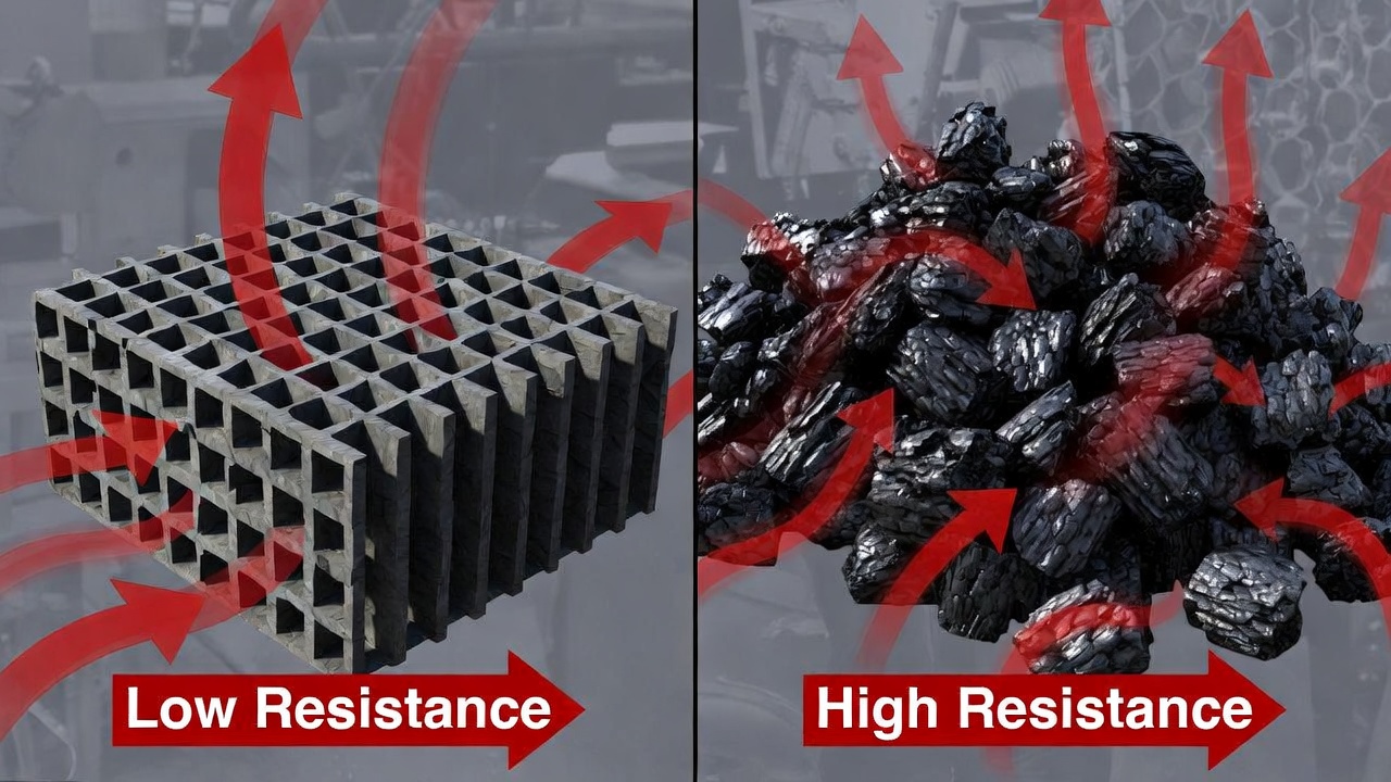 Comparison Between Honeycomb Activated Carbon And Granular Carbon Structure.jpg
