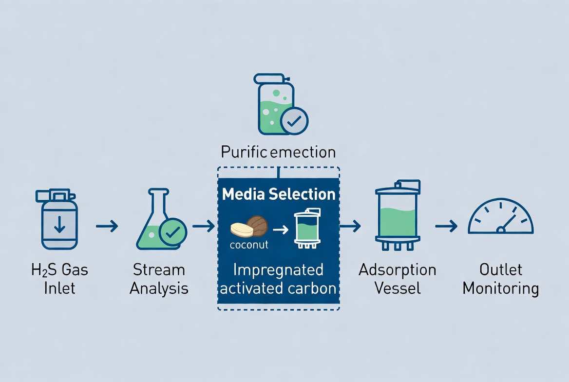 H2S Removal Process Workflow H2S Removal Process Workflow