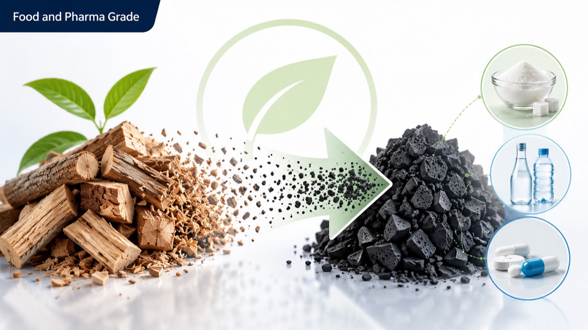 Wood Based Carbon In Food And Pharma