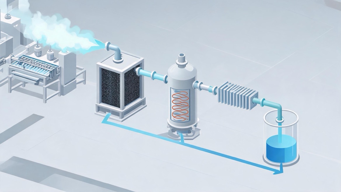 Industrial Solvent Recovery Process Cycle Industrial Solvent Recovery Process Cycle