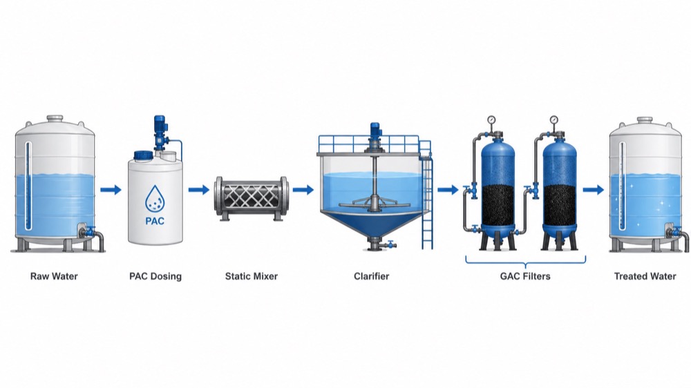 Continuous Filtration Flow Diagram Diagrama de Fluxo de Filtragem Contínua