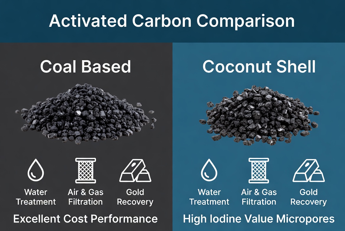 Coal Vs Coconut Shell Selection कोयला बनाम नारियल शैल चयन
