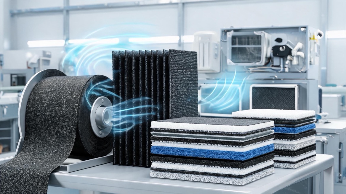 Custom ACF Filter Media For VOC Control Custom ACF Filter Media For VOC Control