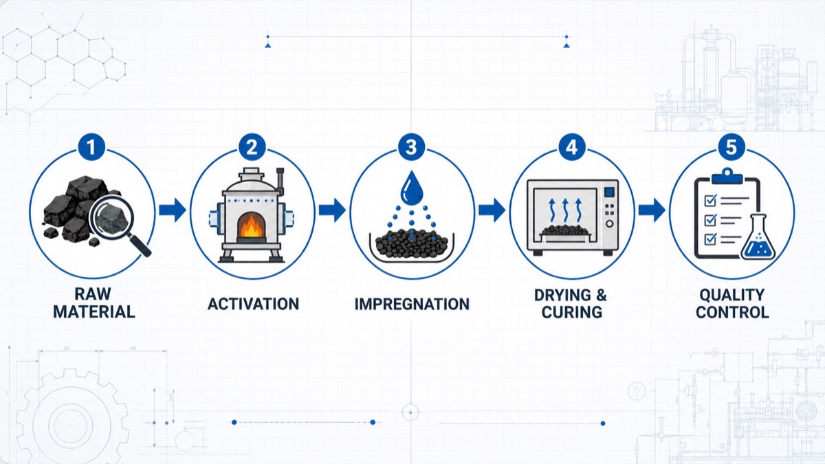 Impregnation Process Flow For Activated Carbon Impregnation Process Flow For Activated Carbon