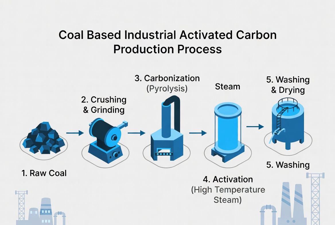 Coal Based Industrial Activated Carbon Process