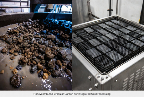 Honeycomb And Granular Carbon In Gold Plant.jpg