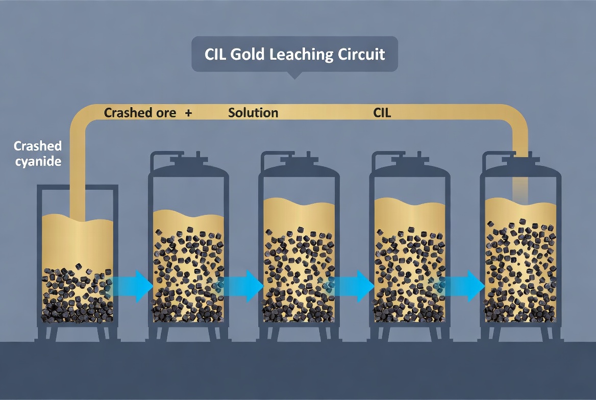 CIL Gold Leach Flow Overview
